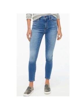 J.Crew 10" High-Rise Skinny Jeans - Blue Wash